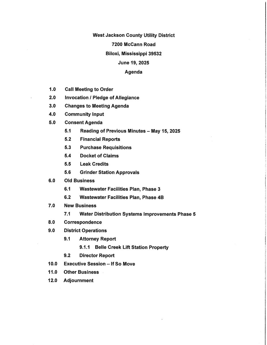 2025 06 19 Agenda
