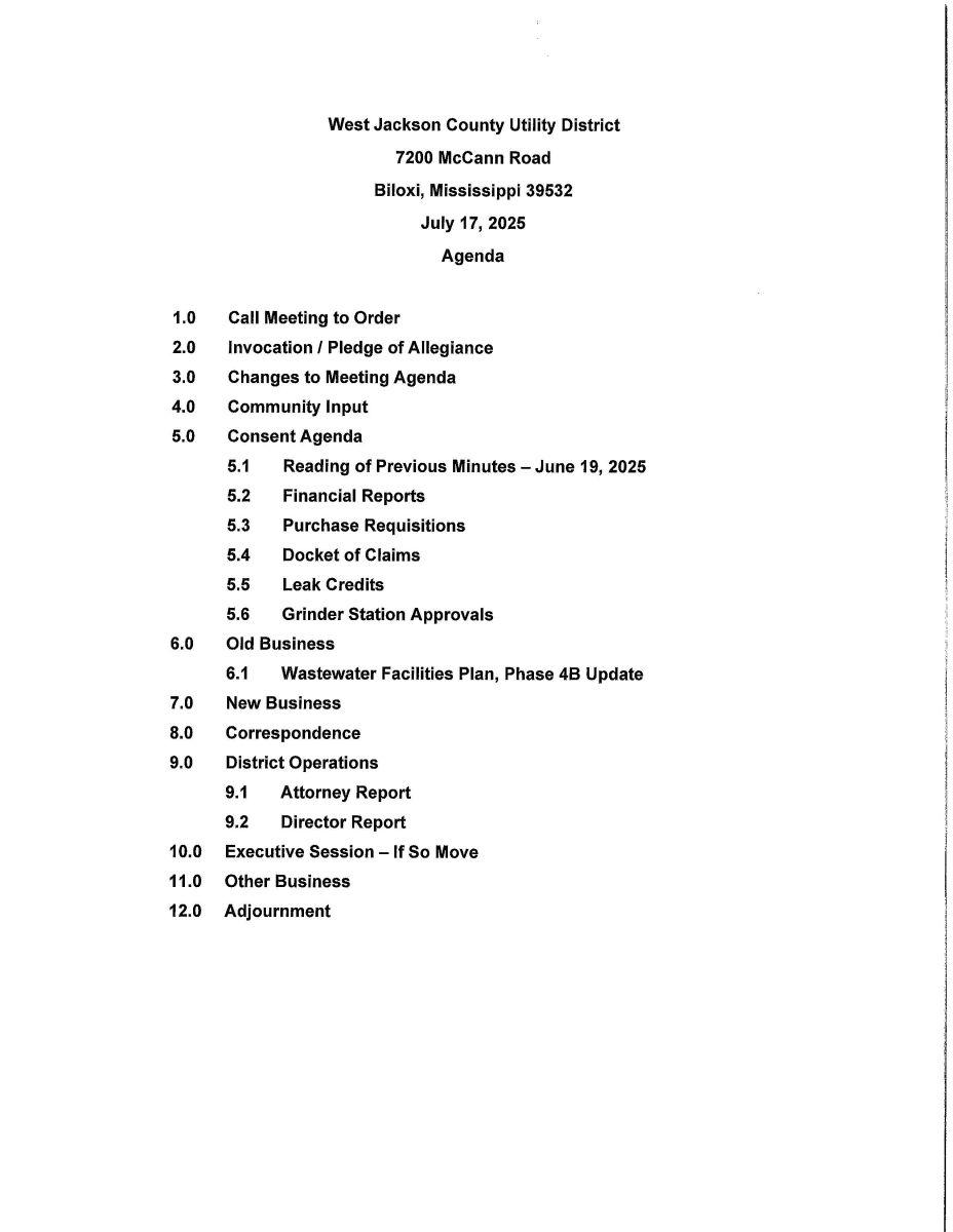 2025 07 17 Agenda